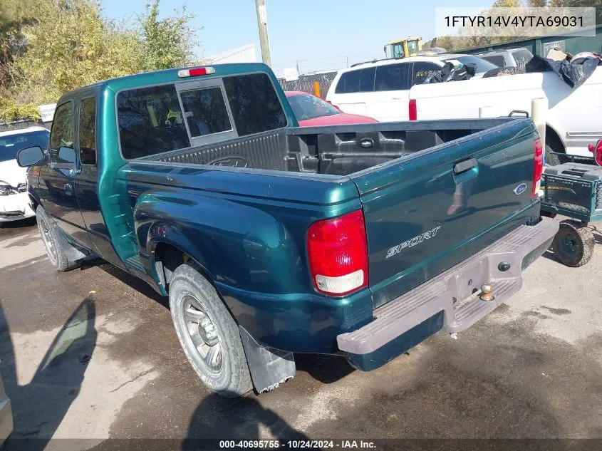 2000 Ford Ranger Xl/Xlt VIN: 1FTYR14V4YTA69031 Lot: 40695755