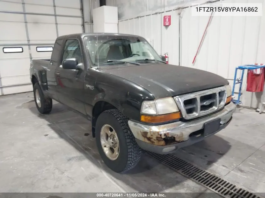 2000 Ford Ranger Xl/Xlt VIN: 1FTZR15V8YPA16862 Lot: 40720641