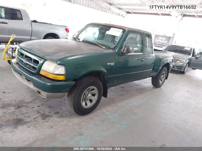 2000 Ford Ranger Xl/Xlt VIN: 1FTYR14V9YTB16652 Lot: 40741588