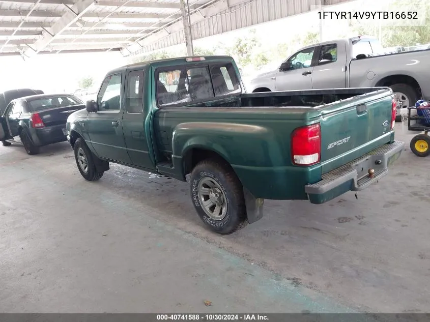 2000 Ford Ranger Xl/Xlt VIN: 1FTYR14V9YTB16652 Lot: 40741588