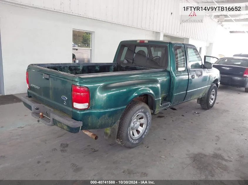 2000 Ford Ranger Xl/Xlt VIN: 1FTYR14V9YTB16652 Lot: 40741588