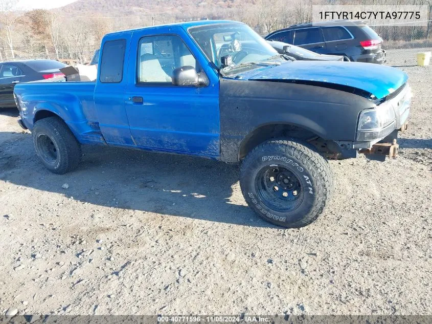 2000 Ford Ranger Xl/Xlt VIN: 1FTYR14C7YTA97775 Lot: 40771596