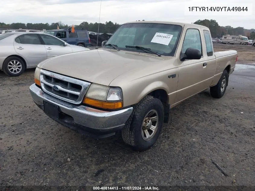 2000 Ford Ranger Xl/Xlt VIN: 1FTYR14V0YTA49844 Lot: 40814413