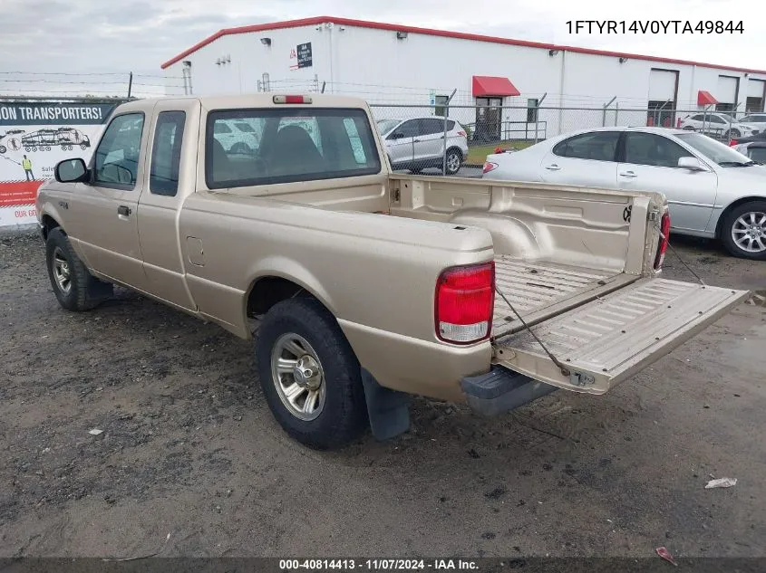 2000 Ford Ranger Xl/Xlt VIN: 1FTYR14V0YTA49844 Lot: 40814413