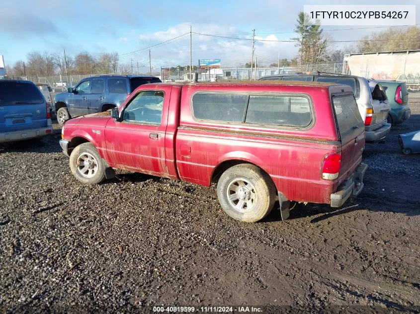 2000 Ford Ranger Xl/Xlt VIN: 1FTYR10C2YPB54267 Lot: 40819599