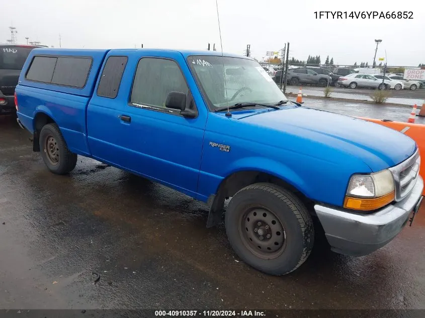 2000 Ford Ranger Xl/Xlt VIN: 1FTYR14V6YPA66852 Lot: 40910357