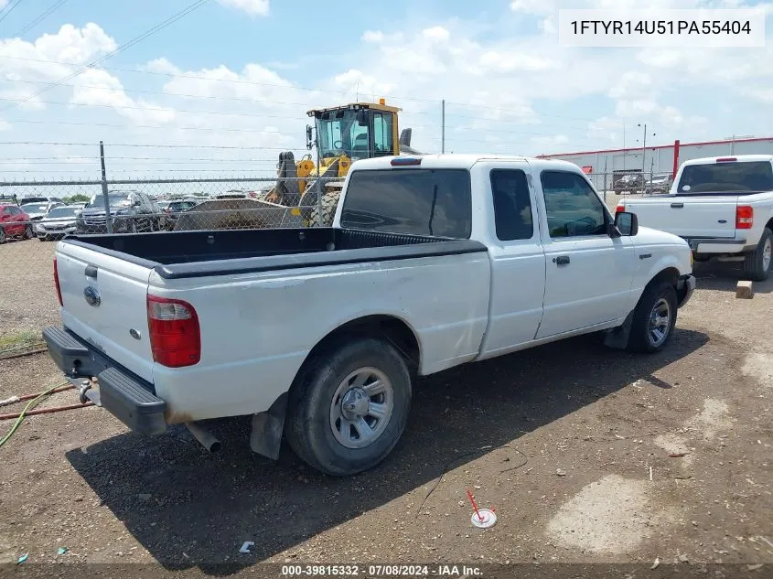 2001 Ford Ranger Edge/Xl/Xlt VIN: 1FTYR14U51PA55404 Lot: 39815332