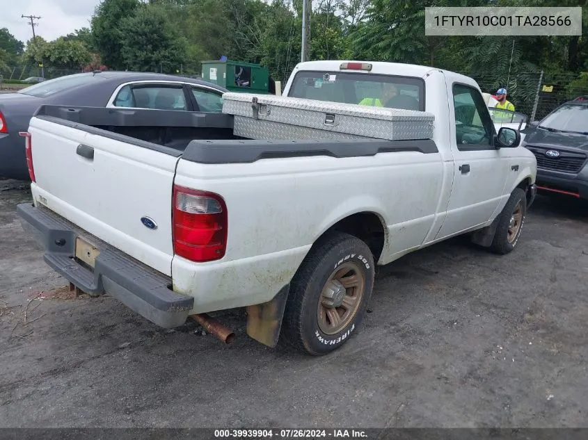 2001 Ford Ranger Xl/Xlt VIN: 1FTYR10C01TA28566 Lot: 39939904