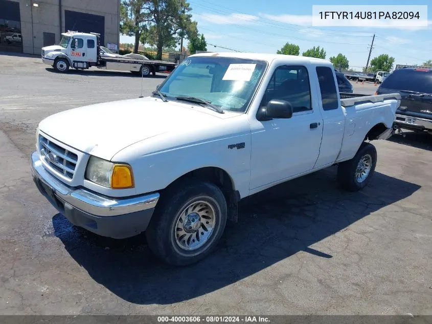 2001 Ford Ranger Edge/Xl/Xlt VIN: 1FTYR14U81PA82094 Lot: 40003606