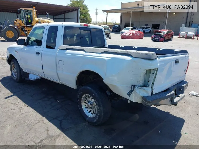 2001 Ford Ranger Edge/Xl/Xlt VIN: 1FTYR14U81PA82094 Lot: 40003606