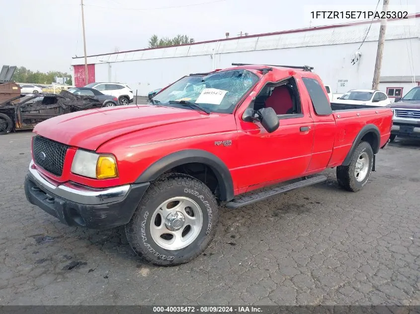 2001 Ford Ranger Edge/Xlt VIN: 1FTZR15E71PA25302 Lot: 40035472