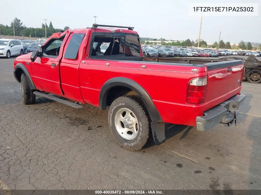 2001 Ford Ranger Edge/Xlt VIN: 1FTZR15E71PA25302 Lot: 40035472