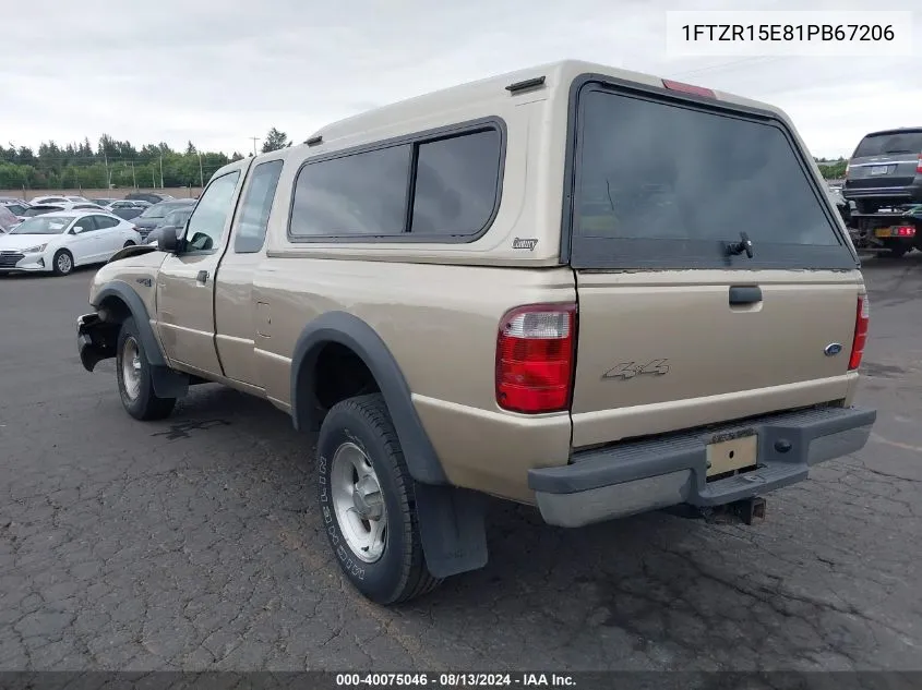 1FTZR15E81PB67206 2001 Ford Ranger Edge/Xlt