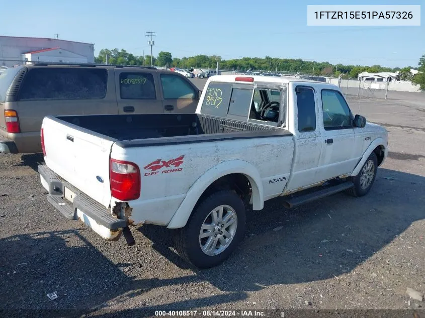 2001 Ford Ranger Edge/Xlt VIN: 1FTZR15E51PA57326 Lot: 40108517