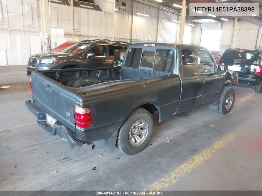 2001 Ford Ranger Edge/Xlt VIN: 1FTYR14E51PA38398 Lot: 40142183