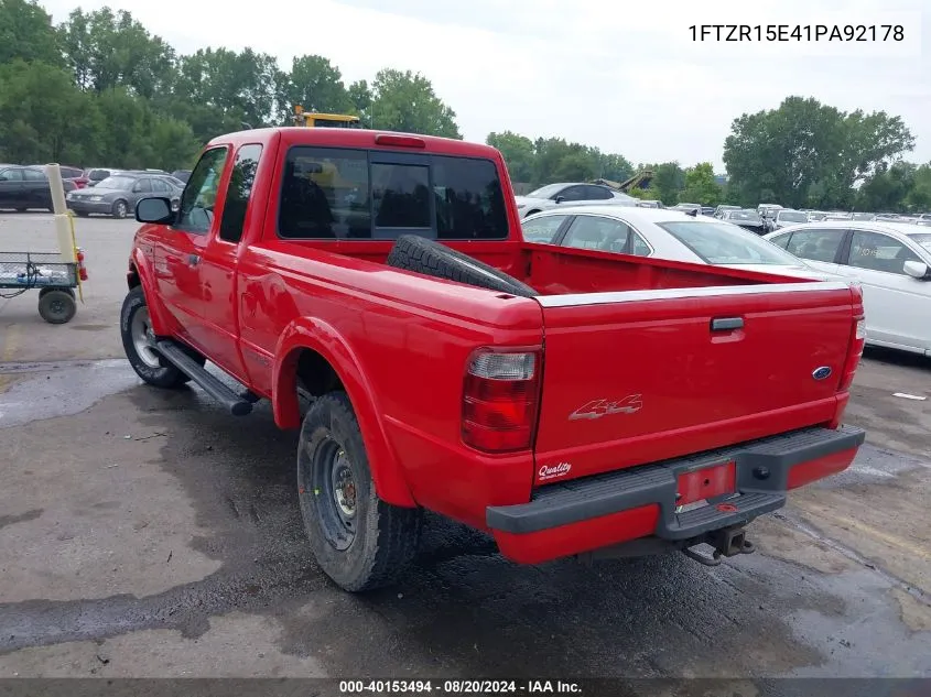 2001 Ford Ranger Edge/Xlt VIN: 1FTZR15E41PA92178 Lot: 40153494