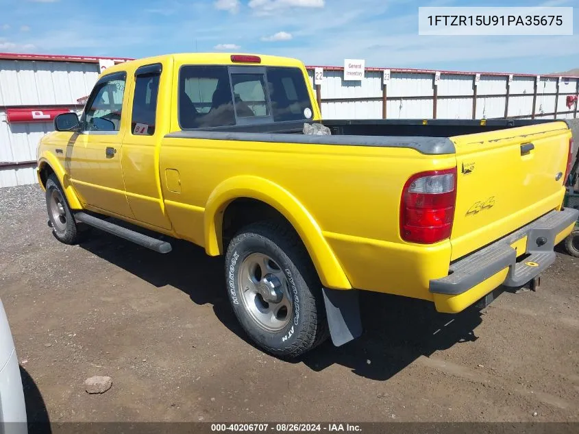 2001 Ford Ranger Edge/Xlt VIN: 1FTZR15U91PA35675 Lot: 40206707