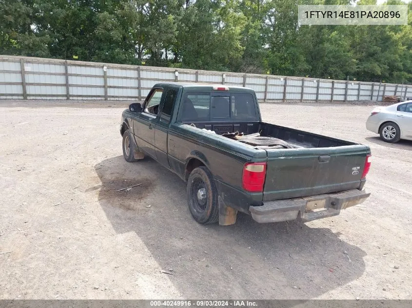 2001 Ford Ranger Edge/Xlt VIN: 1FTYR14E81PA20896 Lot: 40249916