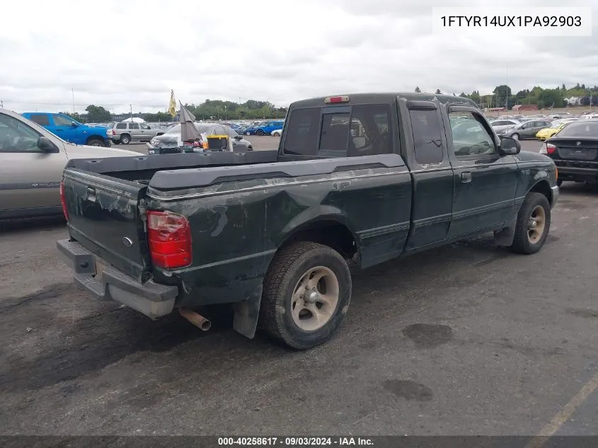 2001 Ford Ranger Edge/Xl/Xlt VIN: 1FTYR14UX1PA92903 Lot: 40258617