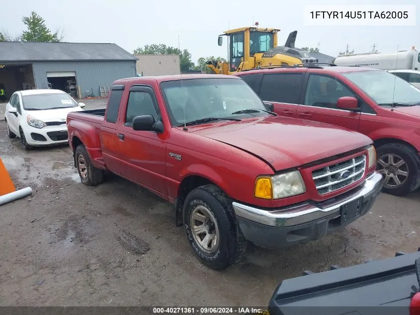 2001 Ford Ranger Edge/Xl/Xlt VIN: 1FTYR14U51TA62005 Lot: 40271361