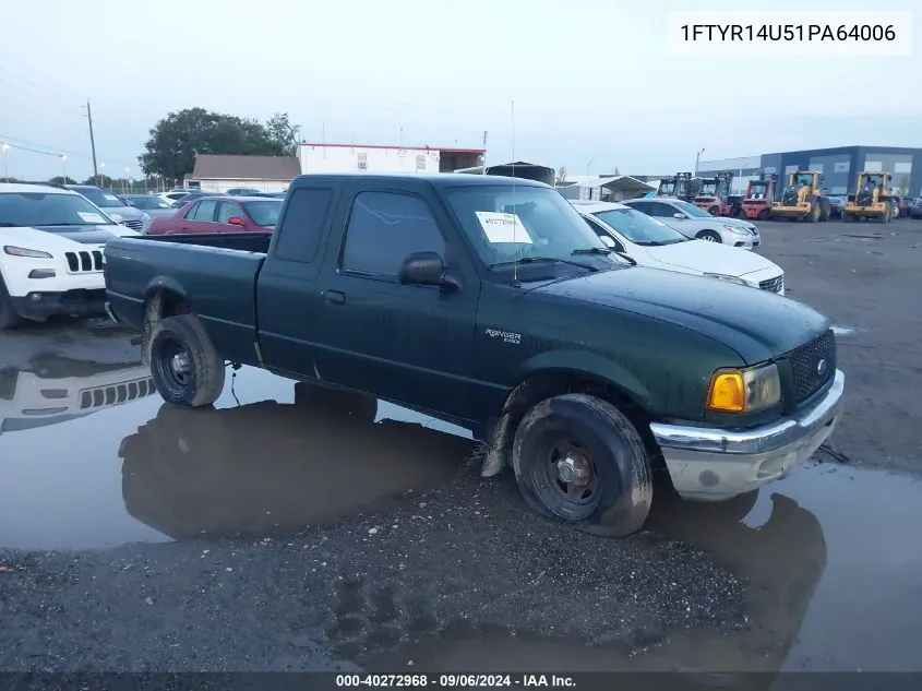 2001 Ford Ranger Edge/Xl/Xlt VIN: 1FTYR14U51PA64006 Lot: 40272968