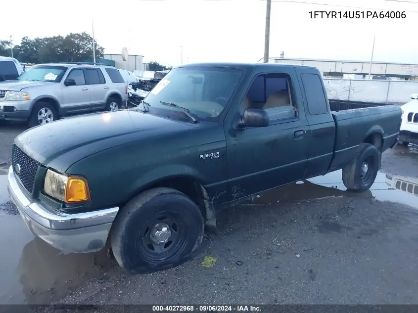 2001 Ford Ranger Edge/Xl/Xlt VIN: 1FTYR14U51PA64006 Lot: 40272968