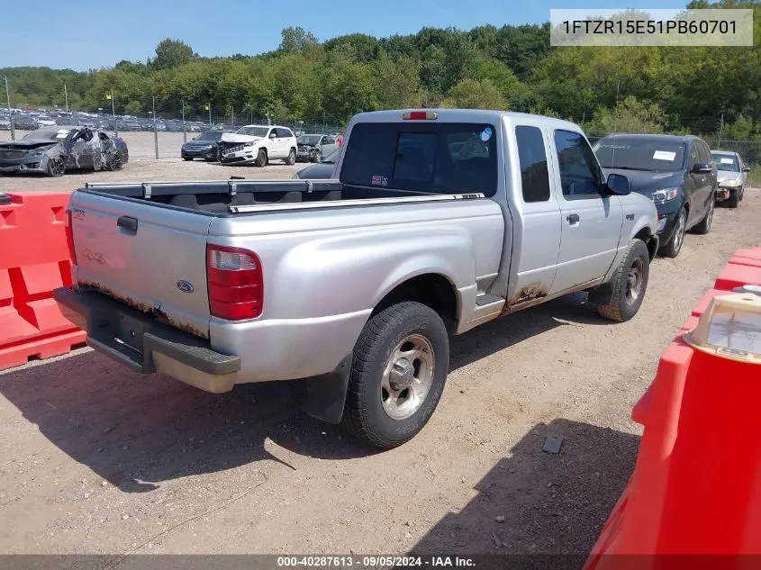 2001 Ford Ranger Edge/Xlt VIN: 1FTZR15E51PB60701 Lot: 40287613