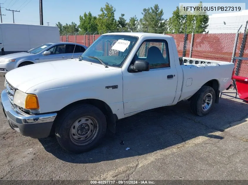 2001 Ford Ranger VIN: 1FTYR10U51PB27319 Lot: 40297717