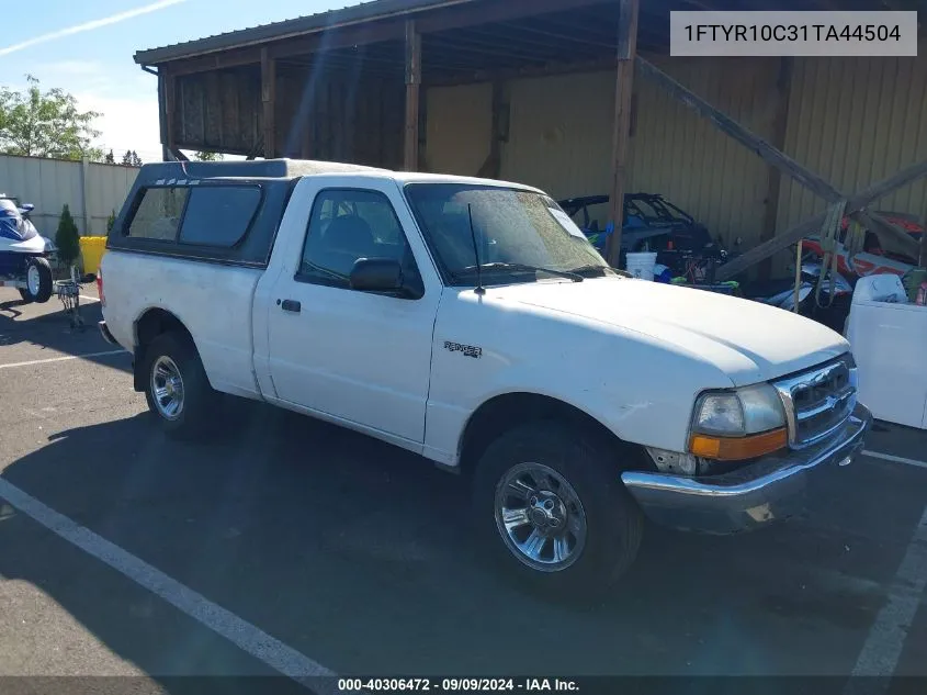 2001 Ford Ranger Xl/Xlt VIN: 1FTYR10C31TA44504 Lot: 40306472