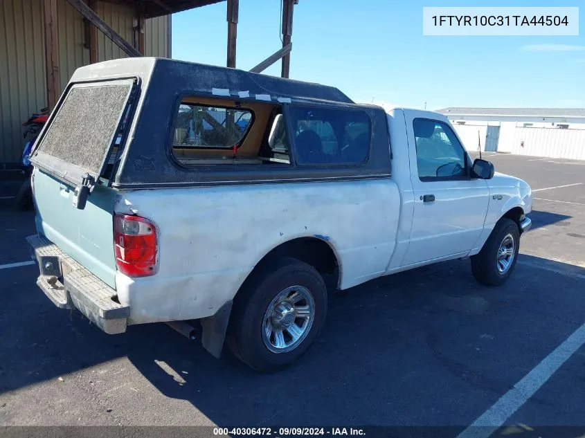 2001 Ford Ranger Xl/Xlt VIN: 1FTYR10C31TA44504 Lot: 40306472