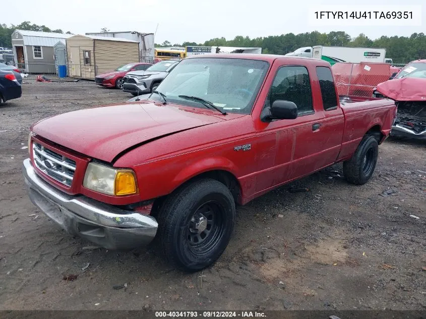 2001 Ford Ranger Edge/Xl/Xlt VIN: 1FTYR14U41TA69351 Lot: 40341793