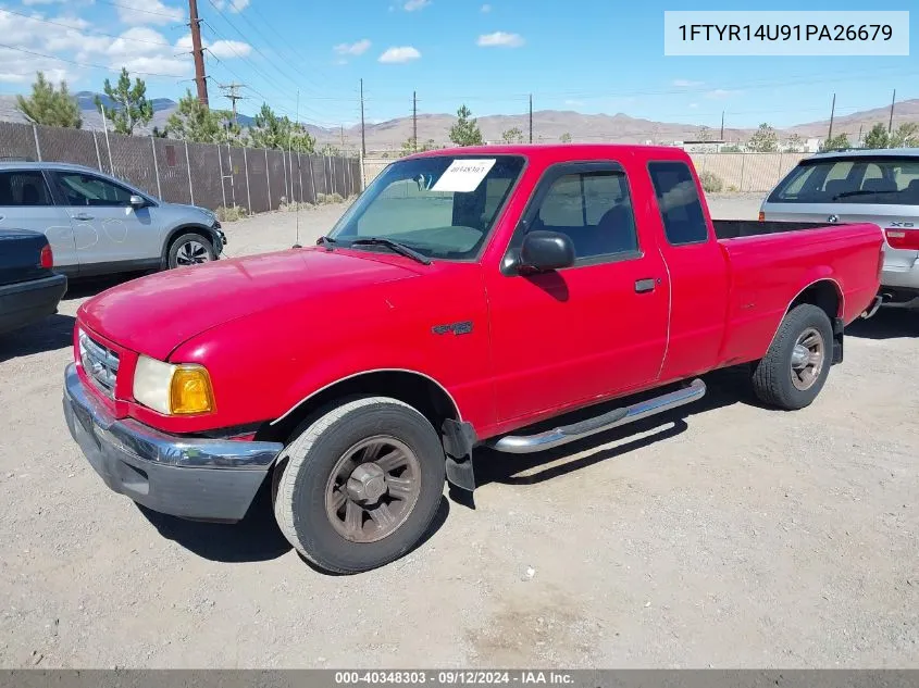 2001 Ford Ranger Edge/Xl/Xlt VIN: 1FTYR14U91PA26679 Lot: 40348303