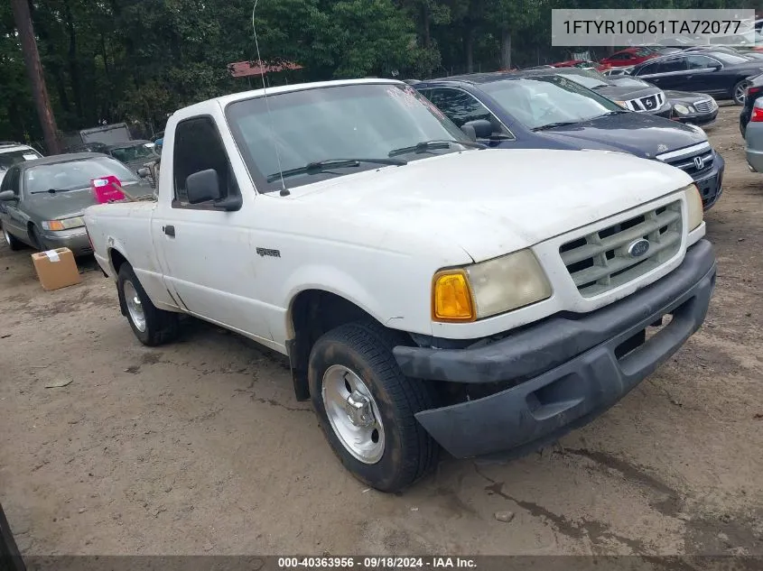 2001 Ford Ranger Xl/Xlt/Xlt Appearance VIN: 1FTYR10D61TA72077 Lot: 40363956