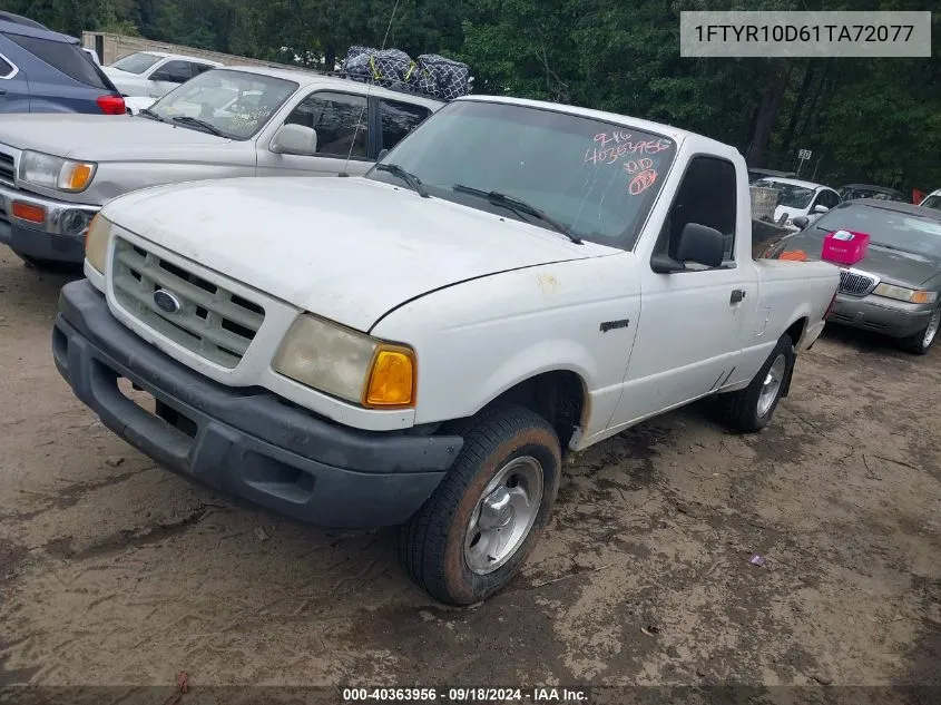 2001 Ford Ranger Xl/Xlt/Xlt Appearance VIN: 1FTYR10D61TA72077 Lot: 40363956