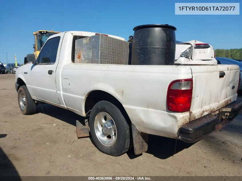 2001 Ford Ranger Xl/Xlt/Xlt Appearance VIN: 1FTYR10D61TA72077 Lot: 40363956