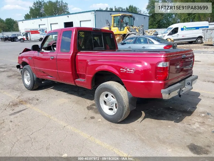 2001 Ford Ranger Edge/Xlt VIN: 1FTZR15E91PA83699 Lot: 40397972