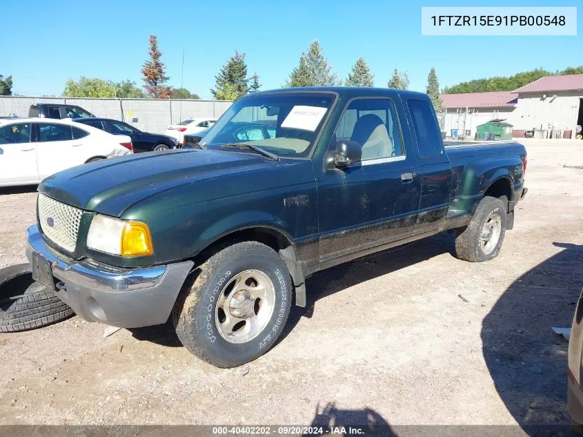 2001 Ford Ranger Edge/Xlt VIN: 1FTZR15E91PB00548 Lot: 40402202