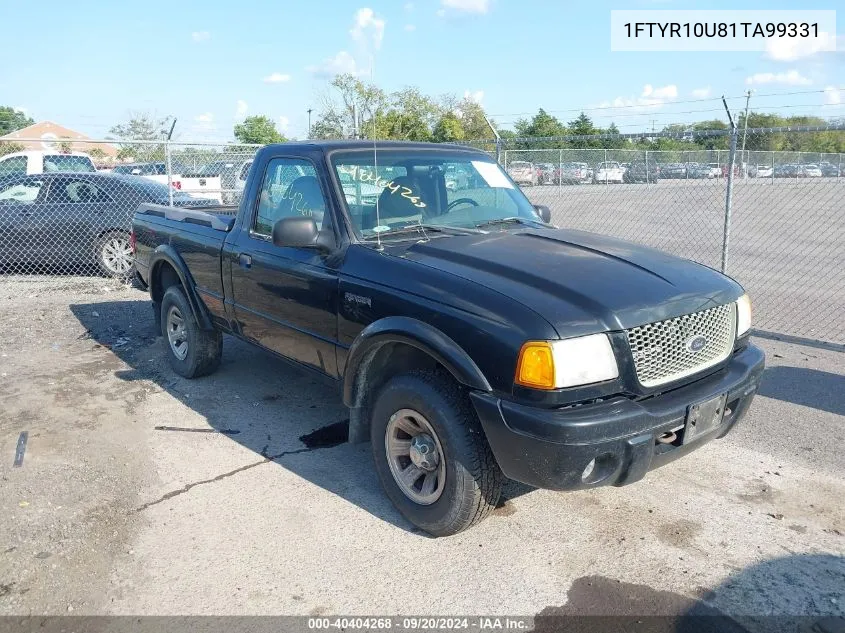 2001 Ford Ranger Edge/Xl/Xlt VIN: 1FTYR10U81TA99331 Lot: 40404268