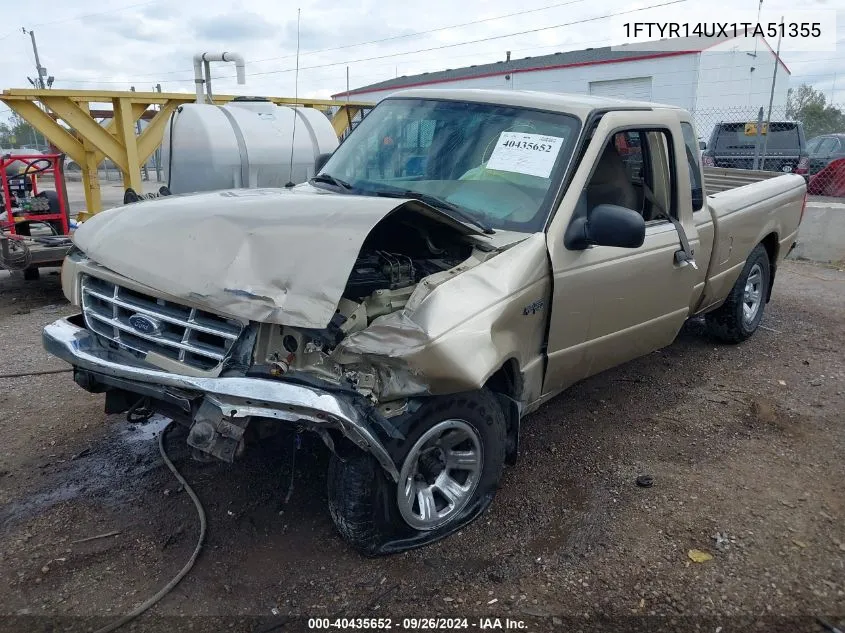 2001 Ford Ranger Edge/Xl/Xlt VIN: 1FTYR14UX1TA51355 Lot: 40435652