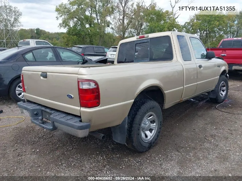 2001 Ford Ranger Edge/Xl/Xlt VIN: 1FTYR14UX1TA51355 Lot: 40435652