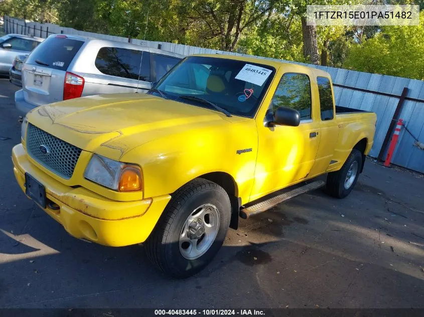 2001 Ford Ranger Edge/Xlt VIN: 1FTZR15E01PA51482 Lot: 40483445