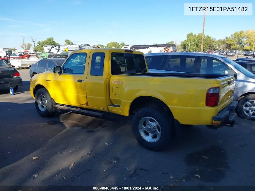 2001 Ford Ranger Edge/Xlt VIN: 1FTZR15E01PA51482 Lot: 40483445