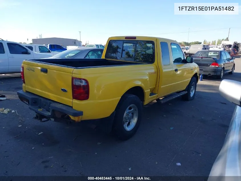 2001 Ford Ranger Edge/Xlt VIN: 1FTZR15E01PA51482 Lot: 40483445