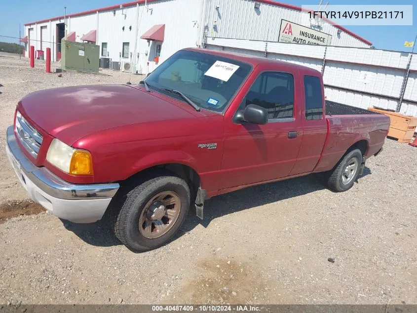 2001 Ford Ranger Edge/Xl/Xlt VIN: 1FTYR14V91PB21171 Lot: 40487409