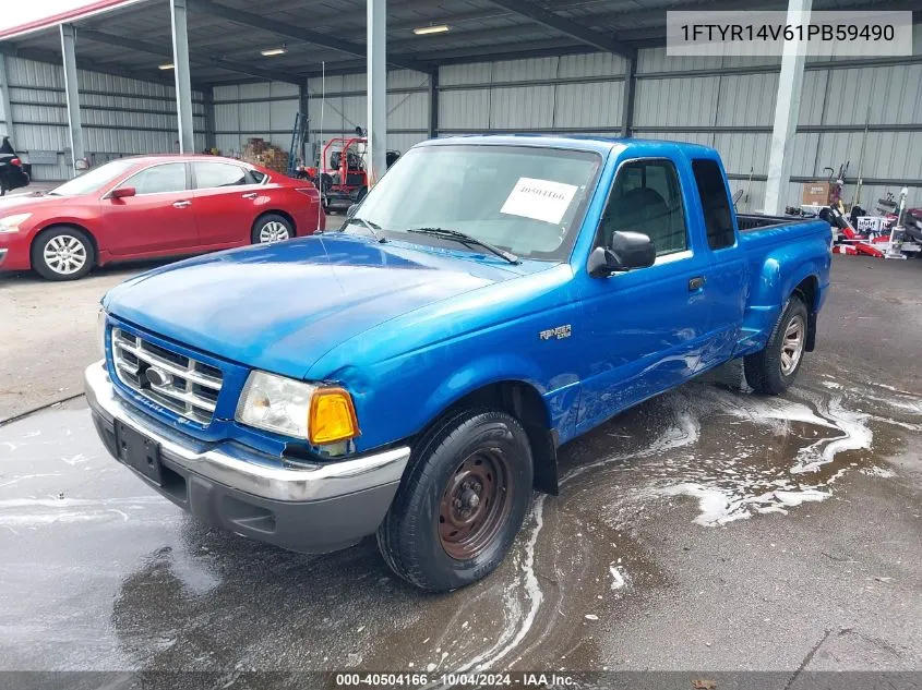 2001 Ford Ranger VIN: 1FTYR14V61PB59490 Lot: 40504166