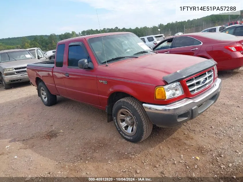 2001 Ford Ranger Edge/Xlt VIN: 1FTYR14E51PA57288 Lot: 40512820