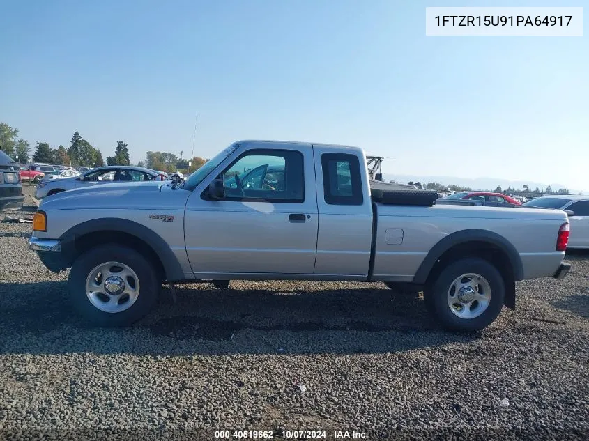 2001 Ford Ranger Super Cab VIN: 1FTZR15U91PA64917 Lot: 40519662