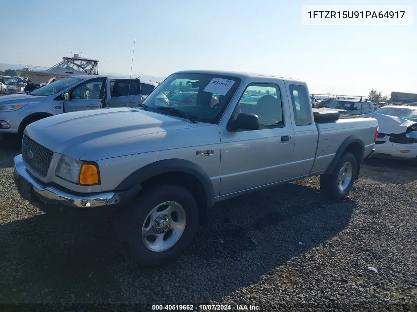 2001 Ford Ranger Super Cab VIN: 1FTZR15U91PA64917 Lot: 40519662