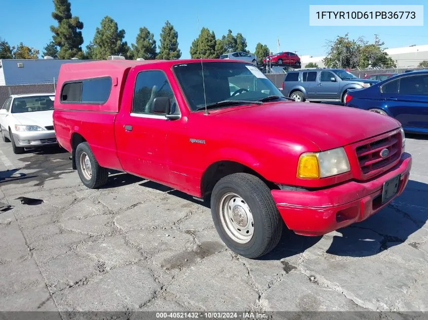 2001 Ford Ranger Xl/Xlt VIN: 1FTYR10D61PB36773 Lot: 40521432