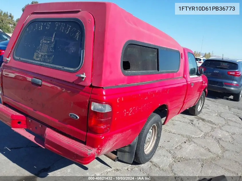 2001 Ford Ranger Xl/Xlt VIN: 1FTYR10D61PB36773 Lot: 40521432